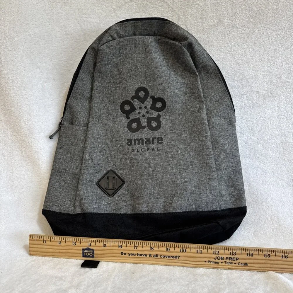 Amare Global Branded Backpack Bag Black‎ Gray